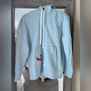 G/FORE Sky Blue Hoodie with Red Accent
